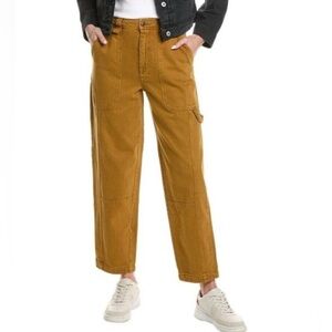Alex Mill Phoebe Straight Leg Cargo Pants in Golden Kahaki Size 29